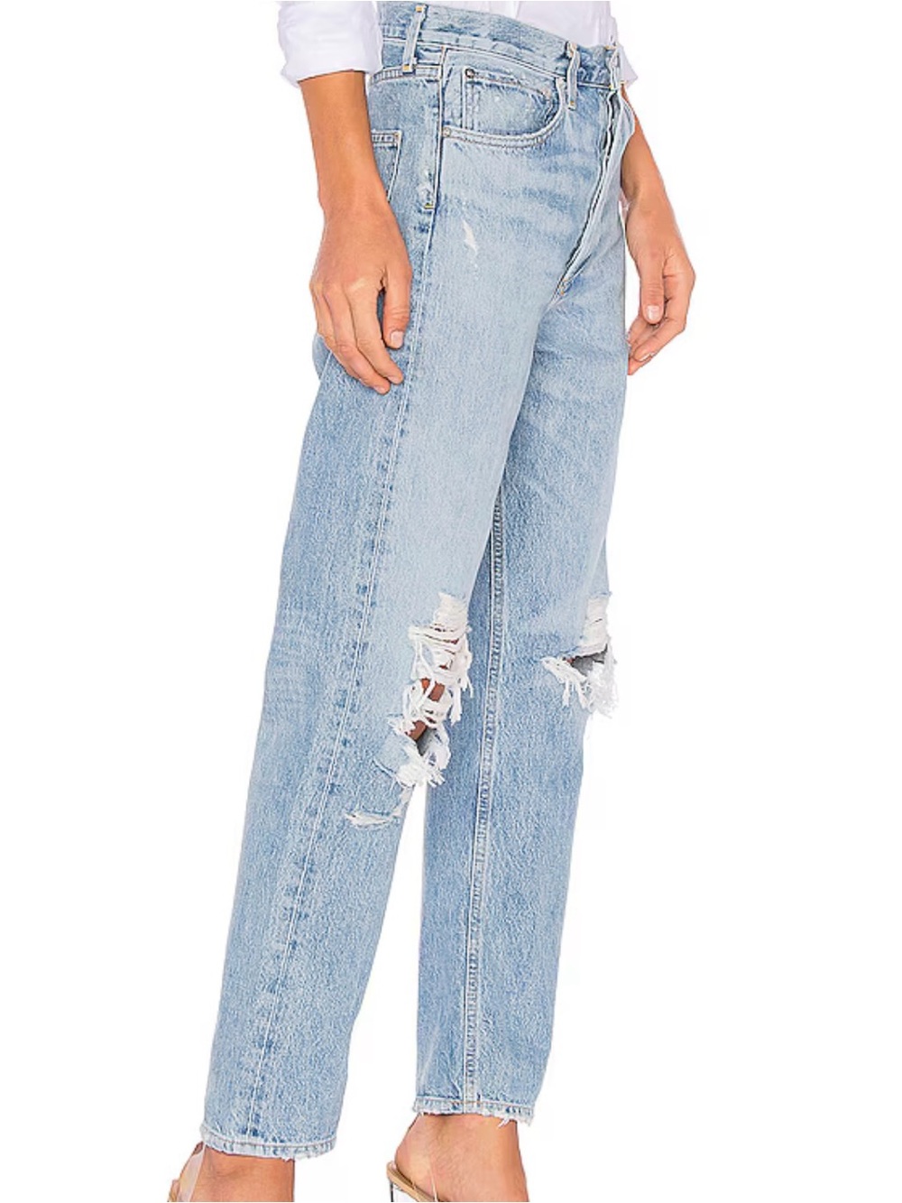 Agolde 90's Mid Rise Loose Fit Jeans in Fall Out